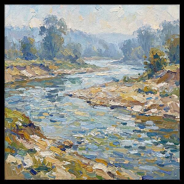 River Serenity In Pastel Hues