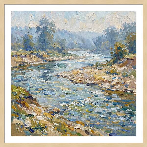 River Serenity In Pastel Hues