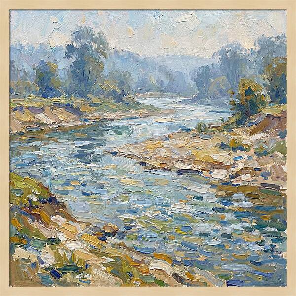 River Serenity In Pastel Hues