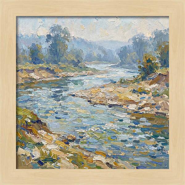 River Serenity In Pastel Hues