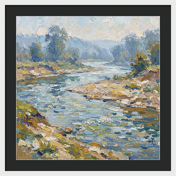 River Serenity In Pastel Hues