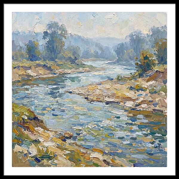 River Serenity In Pastel Hues
