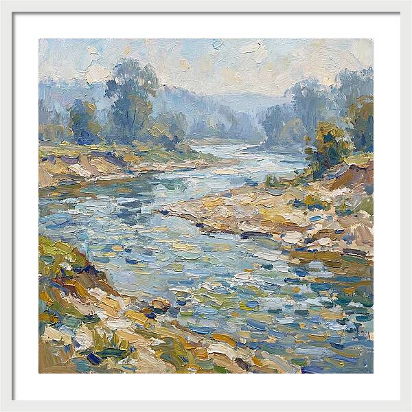 River Serenity In Pastel Hues