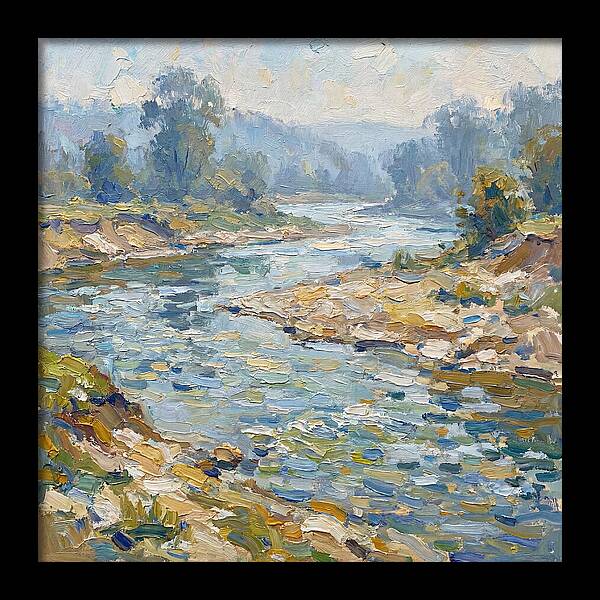 River Serenity In Pastel Hues