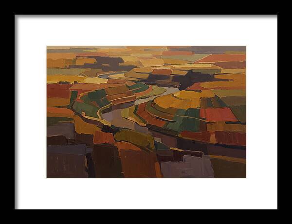 River Valley With Meander Bends