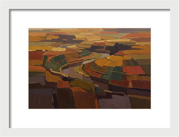 River Valley With Meander Bends