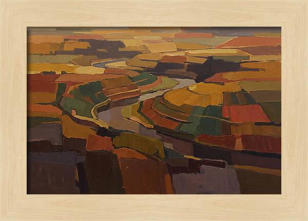 River Valley With Meander Bends