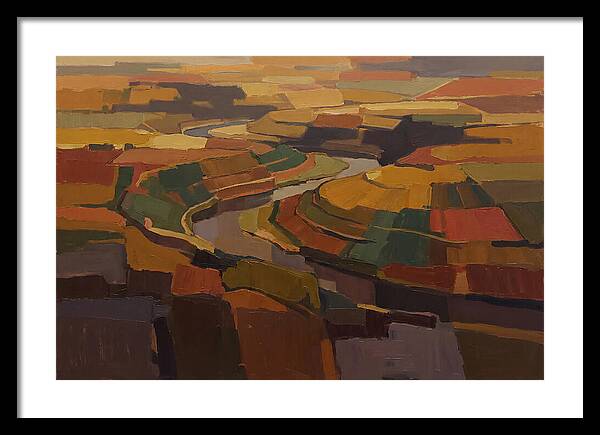 River Valley With Meander Bends