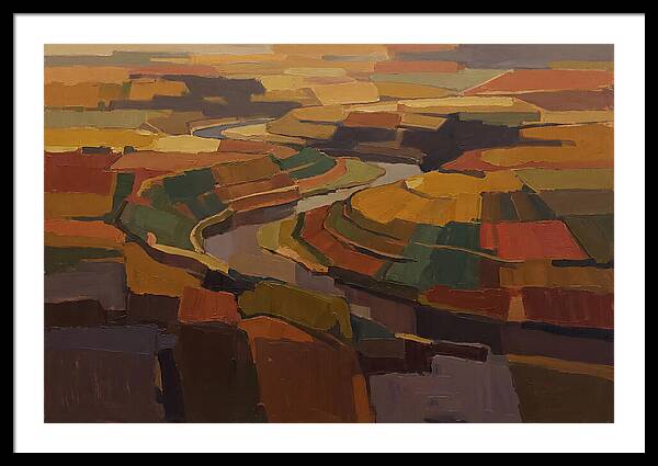 River Valley With Meander Bends
