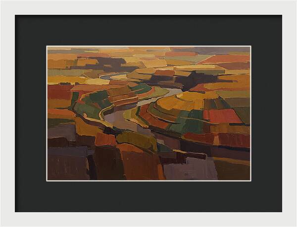 River Valley With Meander Bends
