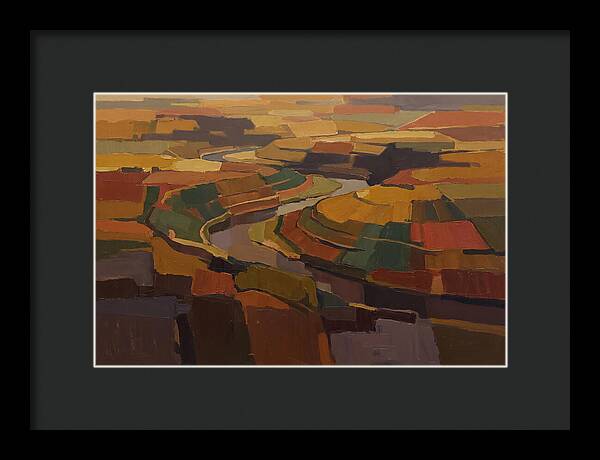 River Valley With Meander Bends