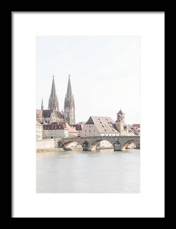 Riverside City With Gothic Spires