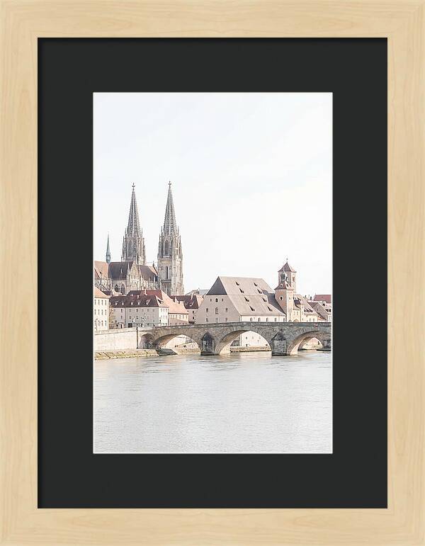 Riverside City With Gothic Spires