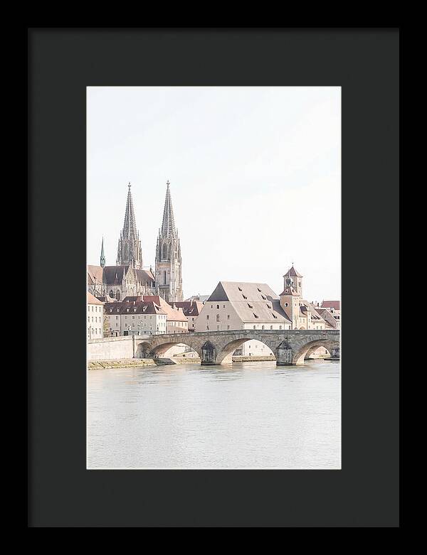 Riverside City With Gothic Spires