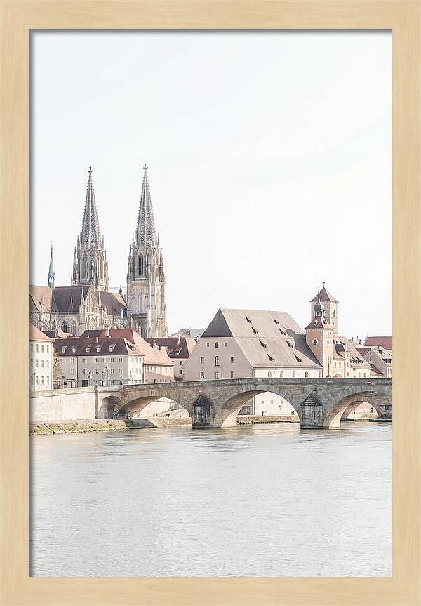 Riverside City With Gothic Spires
