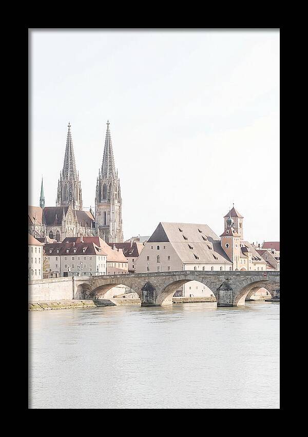 Riverside City With Gothic Spires