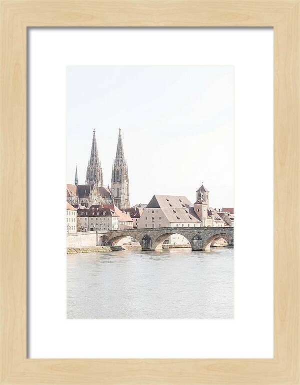 Riverside City With Gothic Spires