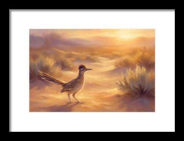 Roadrunner At Sunset