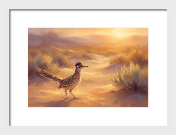 Roadrunner At Sunset