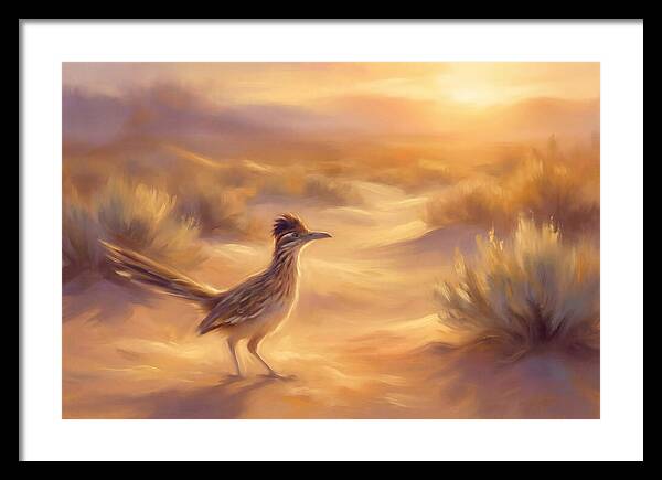 Roadrunner At Sunset