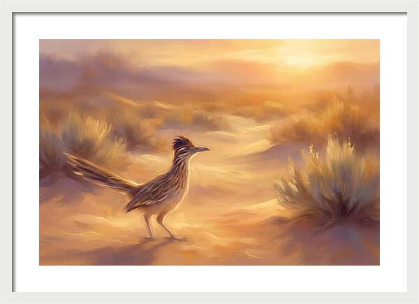 Roadrunner At Sunset