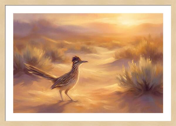 Roadrunner At Sunset