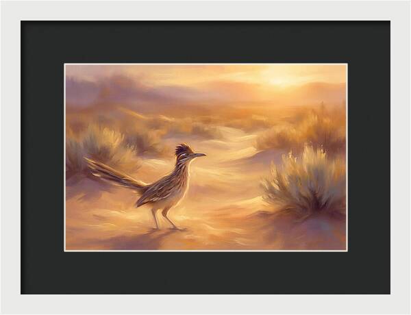 Roadrunner At Sunset