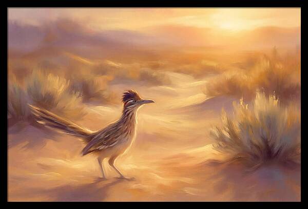 Roadrunner At Sunset