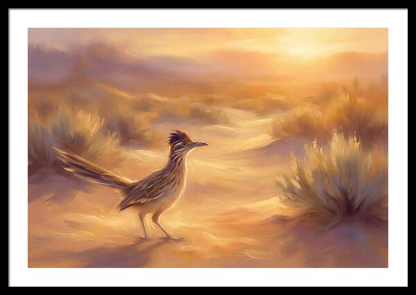 Roadrunner At Sunset