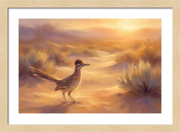 Roadrunner At Sunset