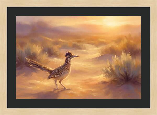 Roadrunner At Sunset
