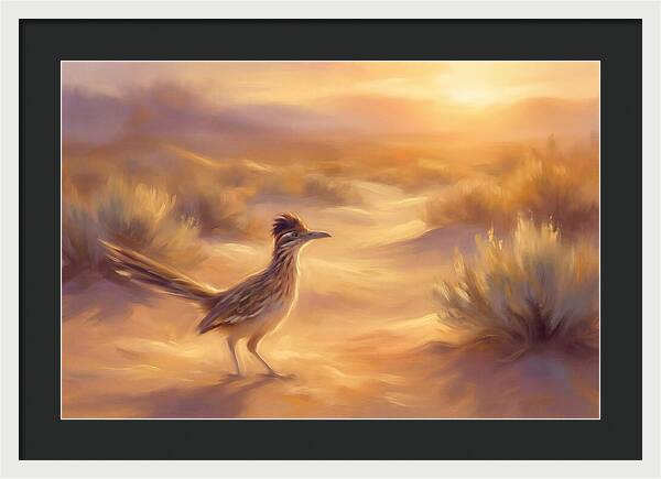 Roadrunner At Sunset