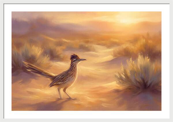 Roadrunner At Sunset