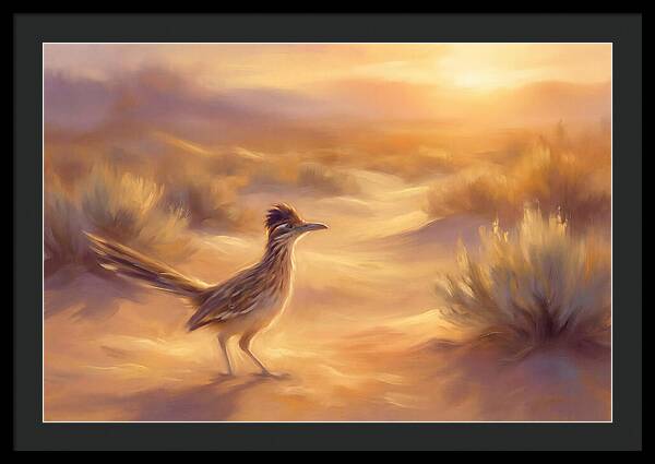 Roadrunner At Sunset