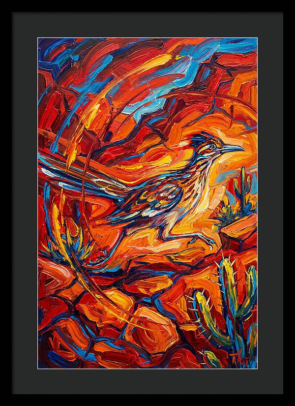 Roadrunner In Vibrant Desert