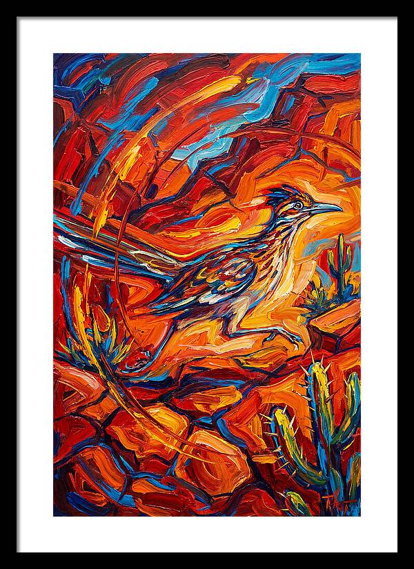 Roadrunner In Vibrant Desert