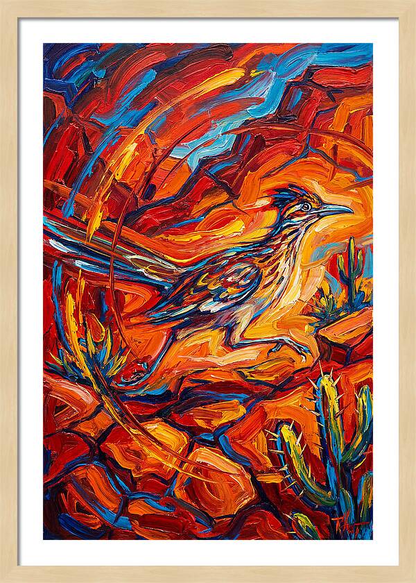 Roadrunner In Vibrant Desert