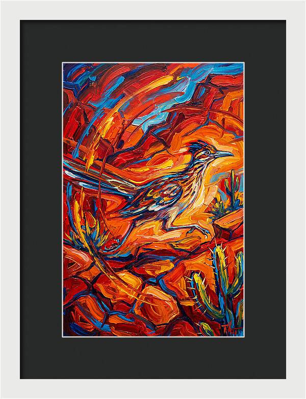 Roadrunner In Vibrant Desert