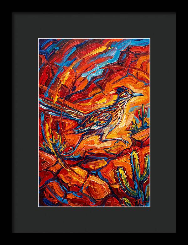 Roadrunner In Vibrant Desert