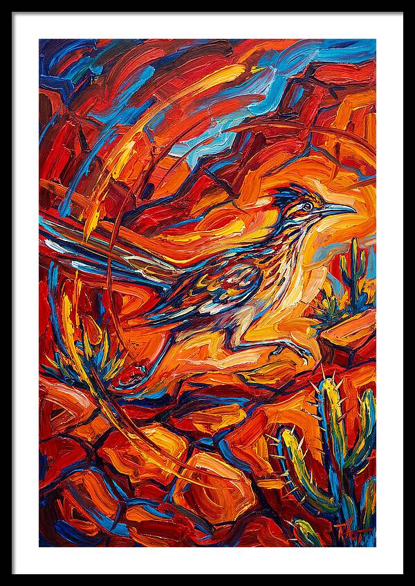 Roadrunner In Vibrant Desert