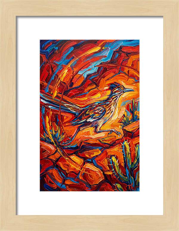 Roadrunner In Vibrant Desert