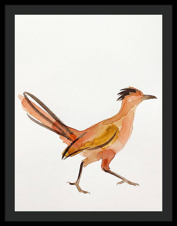 Roadrunner In Watercolor Style