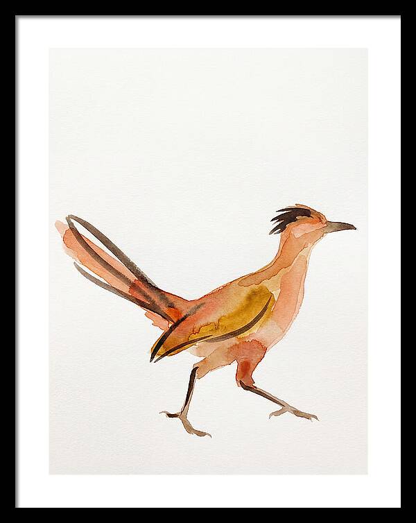 Roadrunner In Watercolor Style