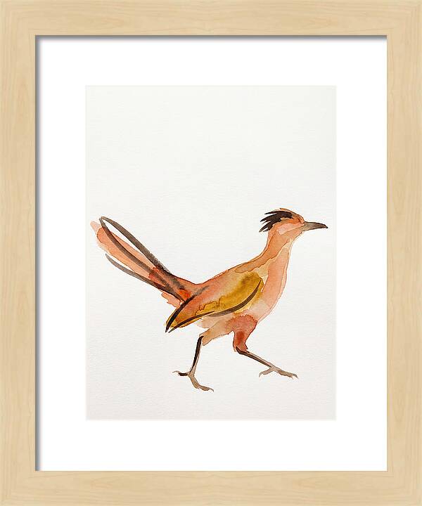 Roadrunner In Watercolor Style