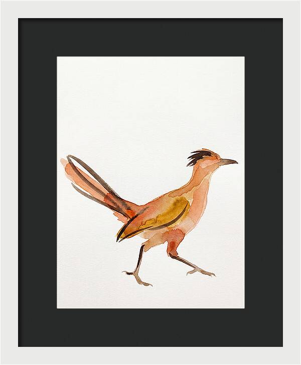 Roadrunner In Watercolor Style