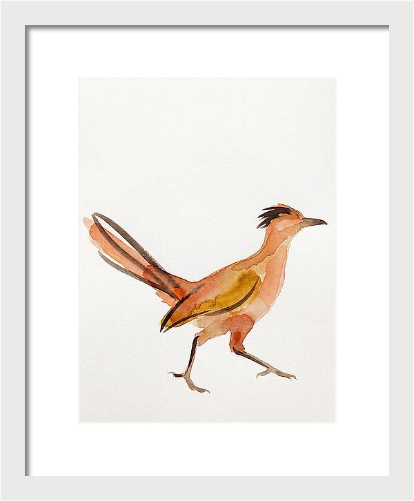 Roadrunner In Watercolor Style
