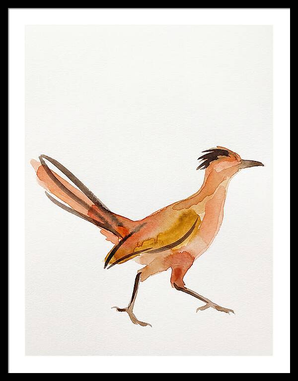 Roadrunner In Watercolor Style