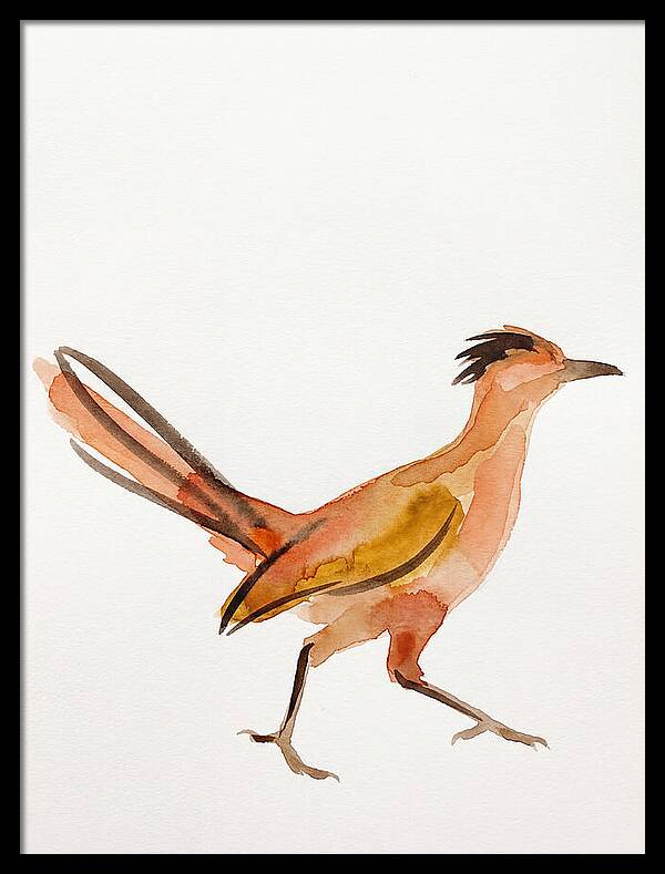 Roadrunner In Watercolor Style