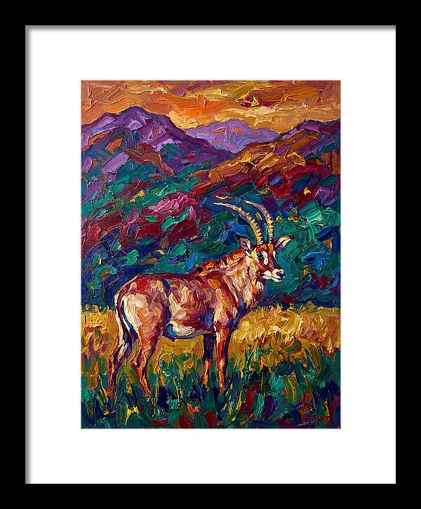 Roan Antelope Amidst Lush Scenery