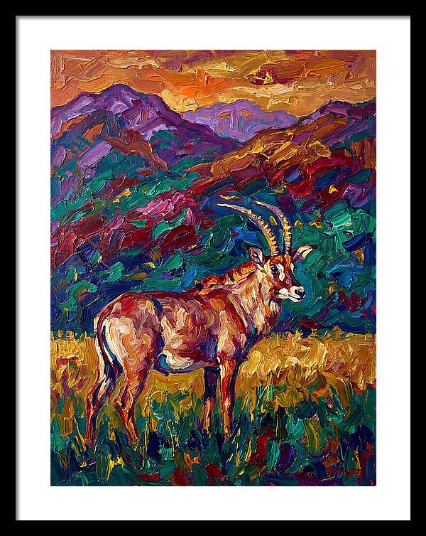 Roan Antelope Amidst Lush Scenery